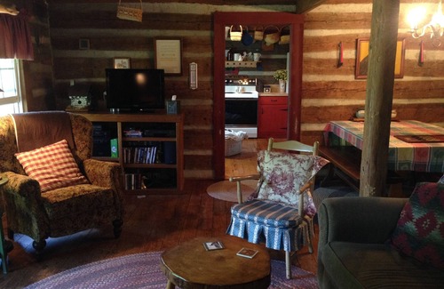 Elkin Cabin | A authenic early American cabin located on a 85 acre farm in NC Foothills.