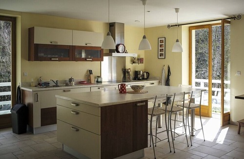 Bonlieu Apartment | A balcony overlooking the Jura's most beautiful lake