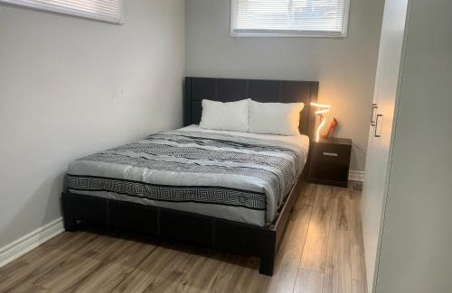 Guelph House | A bedroom in a basement
