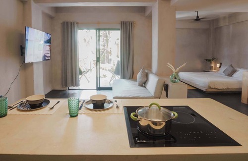 Santa Maria Apartment | A/C Bedroom Private Apt Zicatela Daily Clean