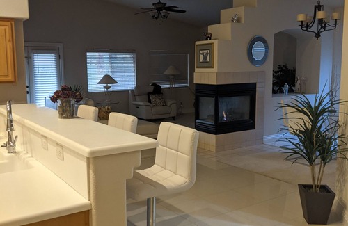 Las Vegas House | A cozy formal dining & Livingroom for a special occasion.