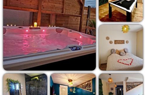 Coulogne House | A Fleur de Spa : Maison chaleureuse avec spa privatif et billard.