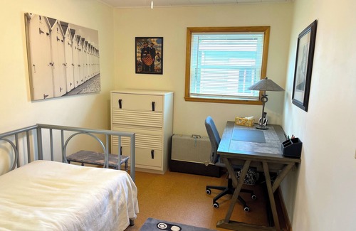 Independence House | A guest house with unique decor featuring upcycled and recycled items.