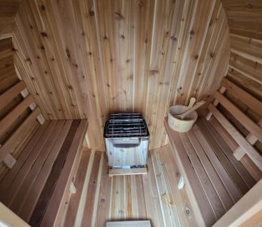 Southeast Calgary Villa | A Little R and R Private Sauna Cold and Hot Plunge