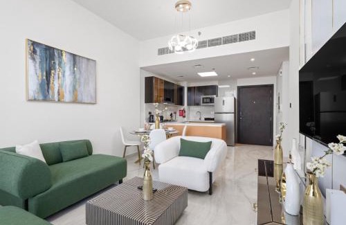 Dubai Apartment | A Sophisticated 2BR Stay w Study in Gemz-9