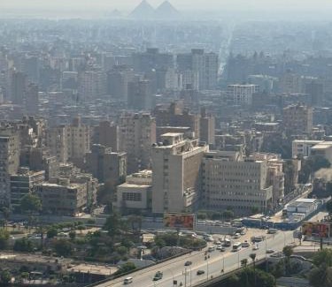 Al Manial Apartment | Abdulaziz Al Saud Street - Panoramic Nile-Pyramids view 3BR Apartment