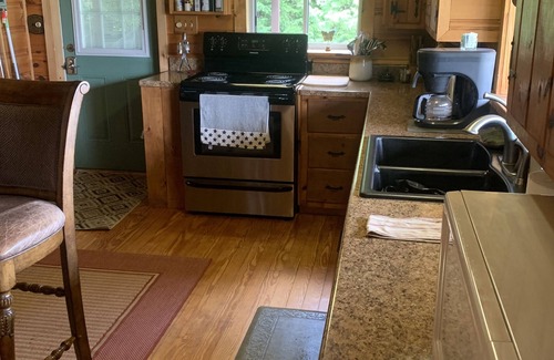 Ellenburg Depot Cabin | Adirondack log cabin on Chazy Lake NY