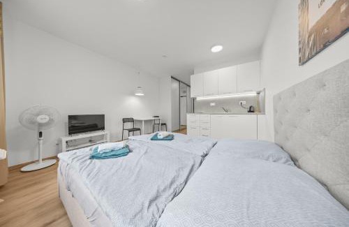 Nivy Apartment | Air conditioned 1 room apartment with parking, new building, Ružinov