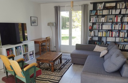 Lussan House | Air-conditioned house with swimming pool, hillside views