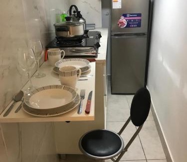 Chosica Apartment | Albano habitación acústica cocina y baño