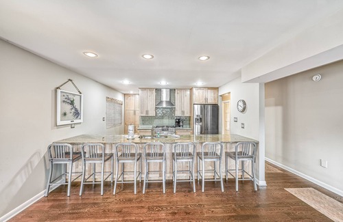 Mineral House | Allergy-free lakefront home with private beach, water views, firepit, & AC