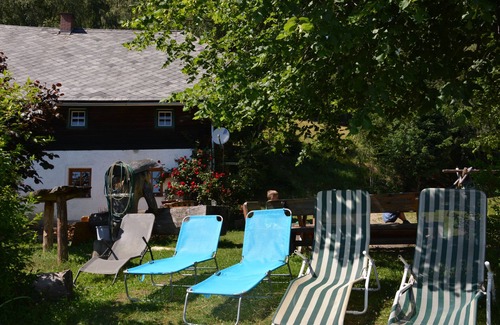 Gloednitz House | Alpine hut, secluded location, family vacation, party campfire, fishing view of the valley