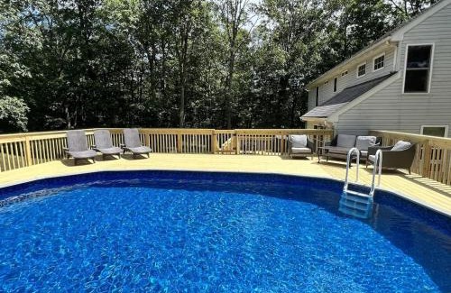 East Stroudsburg House | AMAZING Home with PRIVATE POOL, GAME ROOM & FIRE PIT!