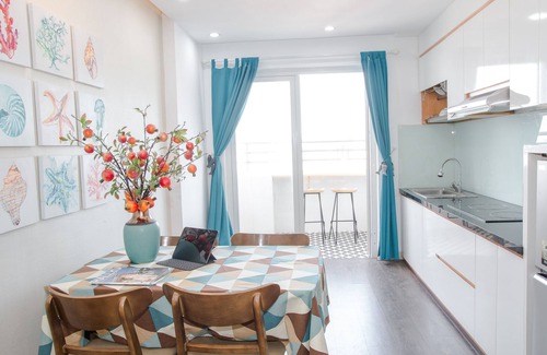 Ngu Hanh Son Apartment | Amazing Wide Ocean View 2 Bedrooms Chiic Apartment