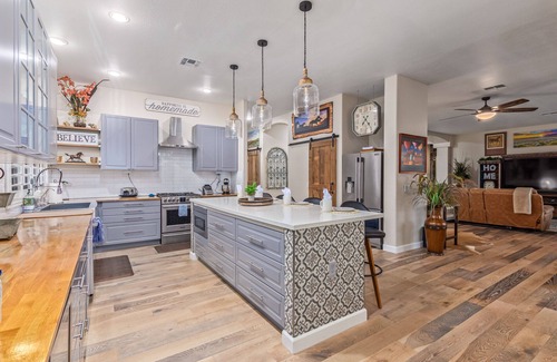 Sun Groves House | Americana Dream Vacation Home! Heated Pool and Spa! One Dog Friendly!