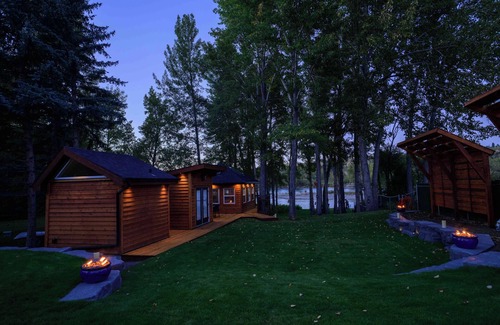 Northwest Calgary Cabin | An Urban Glamping Haven Hidden Along Calgary's Bow River