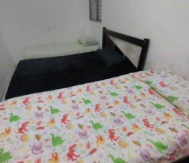 Furnas Apartment | Apartamento 3 no Tremembé quarto cozinha banheiro