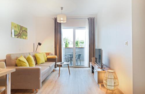 Kudowa Zdroj Apartment | APARTAMENTY "LA VILLA" SUITE z salonem, sypialnią, tarasem, parkingiem, blisko centrum