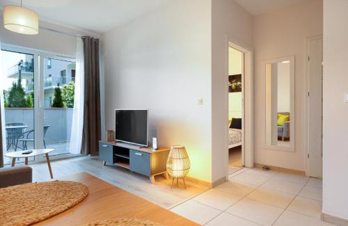 Kudowa Zdroj Apartment | APARTAMENTY "LA VILLA" SUITE z salonem, sypialnią, tarasem, parkingiem, blisko centrum