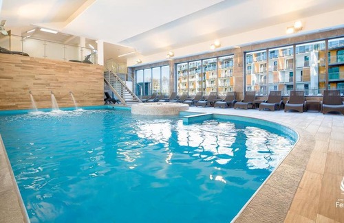 Kolobrzeg Apartment | ApartamentyPrzyMorzu 008 z Basenem Tarasem i Ogródkiem