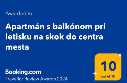 Ruzinov Apartment | Apartmán s klimatizáciou a balkónom pri letisku BTS