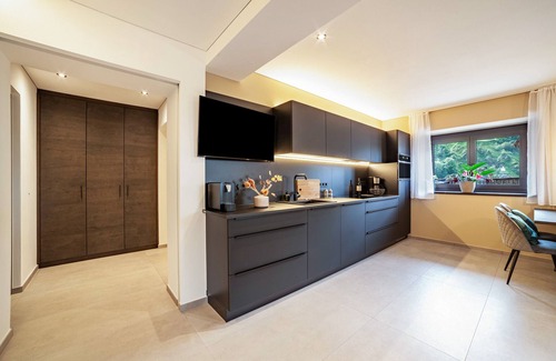 San Martino in Passiria Apartment | Apartment "Maja" with Mountain View, Private Garden & Wi-Fi