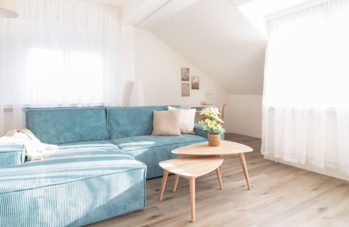 Neuhausen am Rheinfall Apartment | Apartment Blau I Rhine Falls I Netflix I balcony