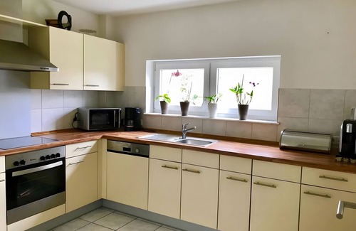 Ludwigshafen Apartment | Apartment 'Annabelle' with Private Terrace and Wi-Fi