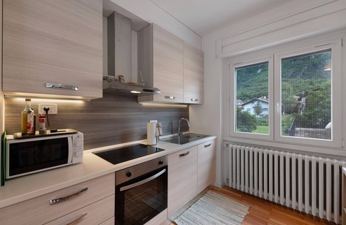 Prata Camportaccio Apartment | Apartment 'Appartamento' with Mountain View, Wi-Fi and Air Conditioning