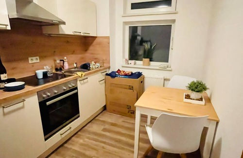 Schoenheide Apartment | Apartment "Auersbergblick" with balcony for hiking, cross-country skiing, biking and saunas