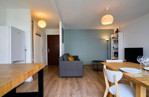 Saint-Maurice Pellevoisin Apartment | Apartment balcony/parking space near train station