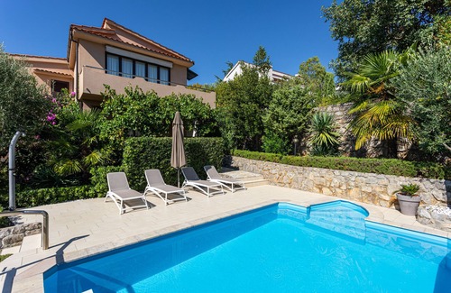Kornic Apartment | Apartment Barbara033 with the pool and a perfect sea view