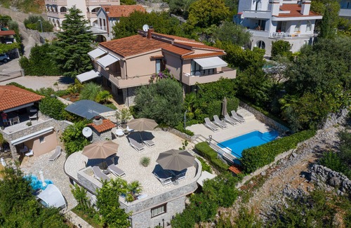 Kornic Apartment | Apartment Barbara033 with the pool and a perfect sea view