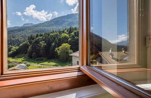 Sella Giudicarie Apartment | Apartment 'Casa Nel Borgo Edera' with Mountain View and Shared Garden