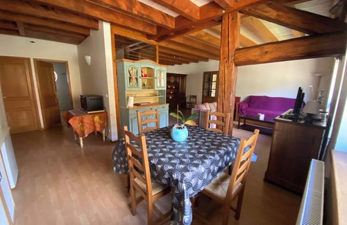 Dortan Apartment | Apartment 'Entre Lacs Et Sapins' with Mountain View, Private Terrace and Wi-Fi