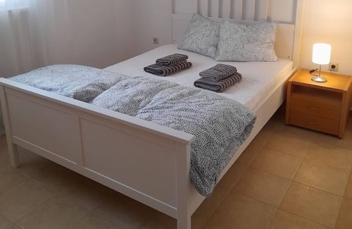 Rafina Apartment | Apartment in olive grove with large garden area, 5 km to the sea