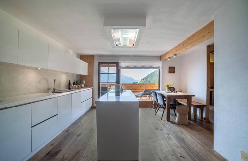 San Martino in Passiria Apartment | Apartment “ Bergsuite” with Mountain View, Balcony, Garden & Wi-Fi
