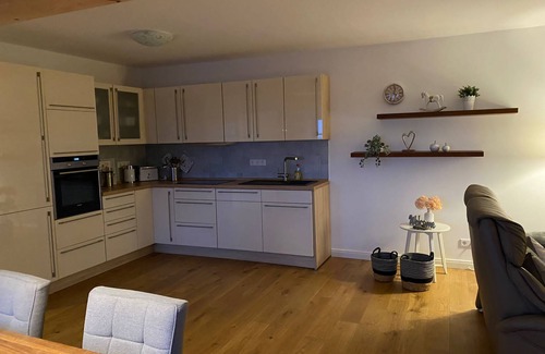 Brookmerland Apartment | Apartment 'Landhaus Alte Welt Nordseeküste 1' with Shared Terrace and Wi-Fi