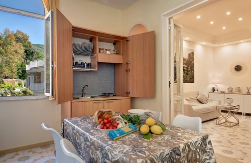 Marina del Cantone Apartment | Apartment 'Rooftopnerano - Amazing Sea View' with Sea View, Wi-Fi and Air Conditioning