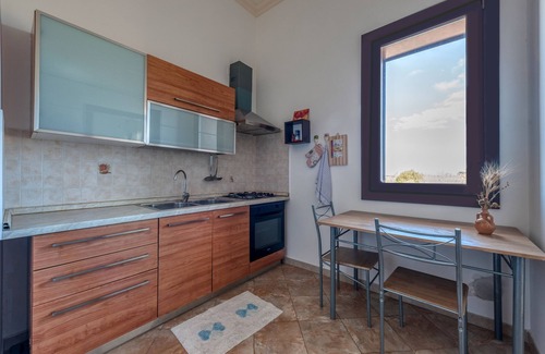 Vernole Apartment | Apartment 'Solebarocco Del Sud - Trilocale' with Balcony and Air Conditioning