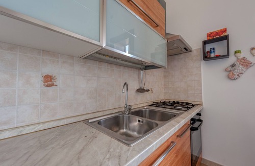 Vernole Apartment | Apartment 'Solebarocco Del Sud - Trilocale' with Balcony and Air Conditioning