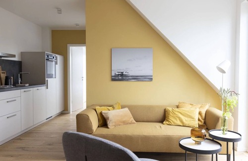 Bad St. Peter-Ording Apartment | Apartment 'Strandhafer' with Balcony and Wi-Fi