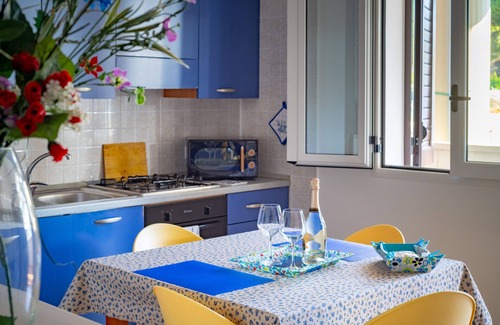 Conca Specchiulla Apartment | Apartment-studio 'Blu Mare' with Shared Garden, Wi-Fi and Air Conditioning