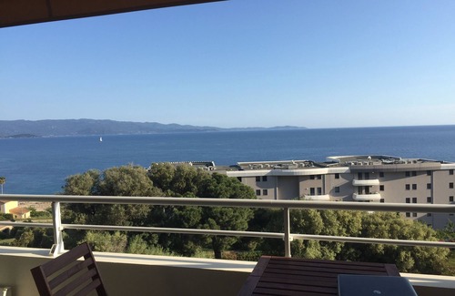 Ajaccio Apartment | Apartment T3 rated 3 stars sea view with terrace, beach 2 minutes walk
