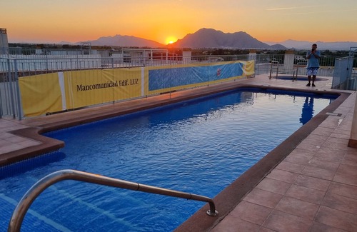 Almoradi Apartment | Apartment w/Private Balcony, Sleeps 4. Pool, Jacuzzi, BBQ On Roof Terrace.