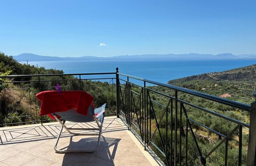 Kitries Apartment | Apartment with exceptional sea views, located in Greece's Peloponnese region.