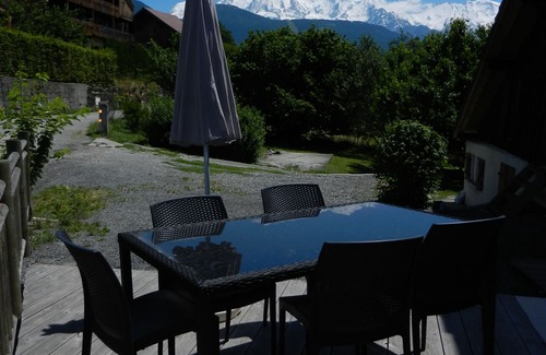 Passy Apartment | Apartments with terrace overlooking Mont Blanc, 2 bedrooms, in a renovated farmhouse.