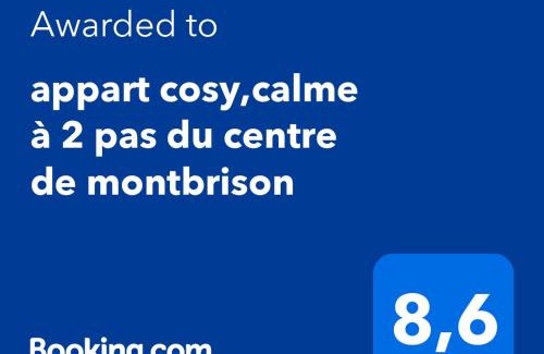 Montbrison Apartment | appart cosy,calme à 2 pas du centre de montbrison
