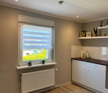 Thiede Apartment | Appartement 2 - Gemütliche Wohnung mit Küchenzeile, Bad und großer Terrasse