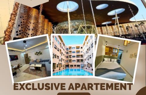 Hivernage Apartment | Appartement centre ville Gueliz avec Balcon vue piscine